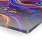 Cosmic Vibrancy. Trippy infity Pattern 1/4" Glossy Acrylic Art