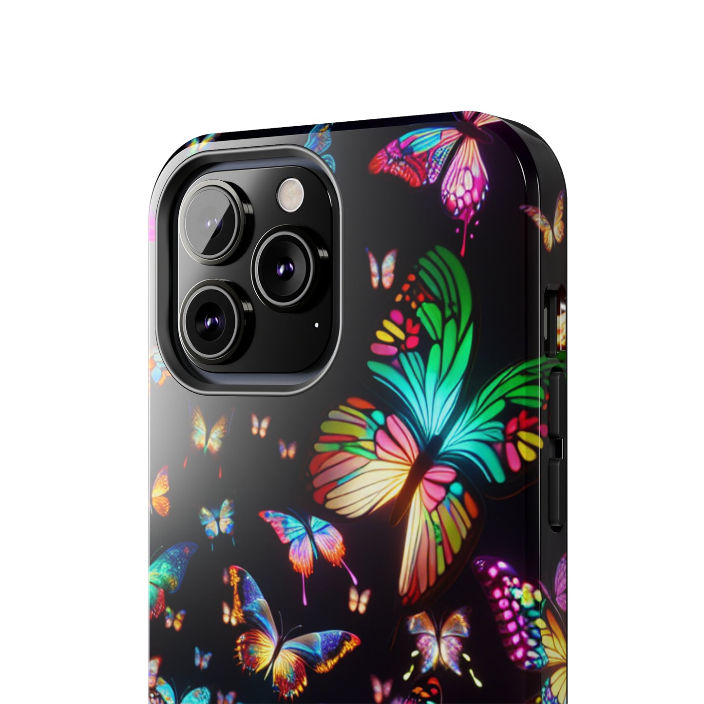 Neon Butterflies Dance NEON Butterflies Tough Phone Case Iphone 6 7 8 9 10 11 12 13 14 SE X XR XS Pro Max Mini Plus