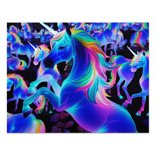 NeonUnicorns. - Neon Unicorns Puzzle 30, 110, 252, and 1000 Pieces
