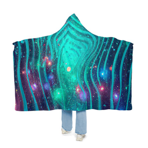Neon DigiDreams - NEON Art Hooded Snuggle Blanket