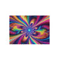 Cosmic Rainbow Infinity Spirograph. Infinity Patterns Outdoor Rug