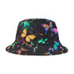 Neonaura Butterflies. Neon Butterflies Bucket Hat