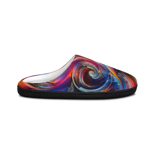 Hans van der Hooven - Trippy Infity Patterns Men's Indoor Slippers