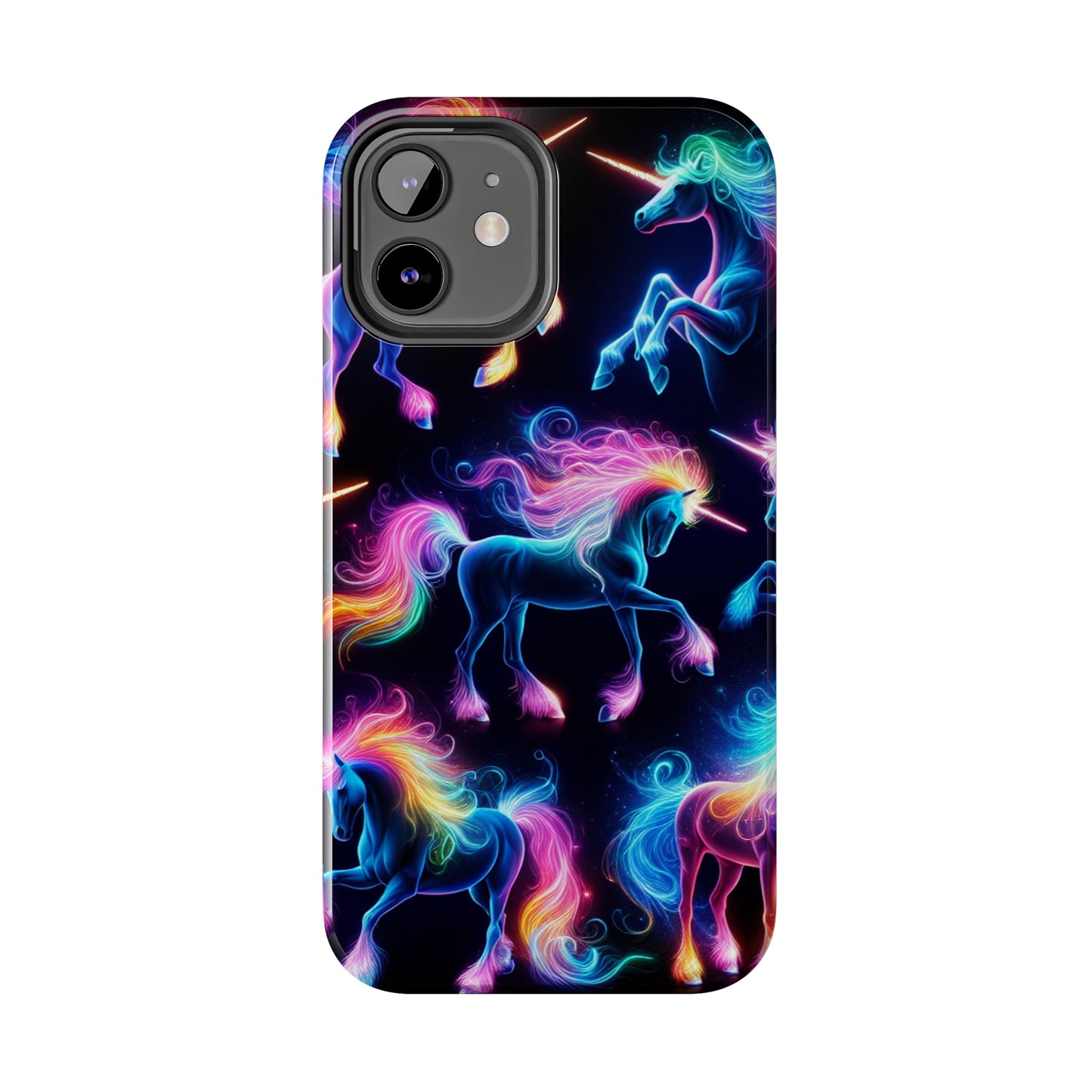 'Neon Mirage of Unicorns' NEON Unicorns Tough Phone Case