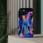 Neon Unicorn Bliss Neon Unicorns Premium Art Magsafe Magnet Tough IPhone 13 14 15 Pro Plus Max and Mini in Matte and Glossy Phone cases