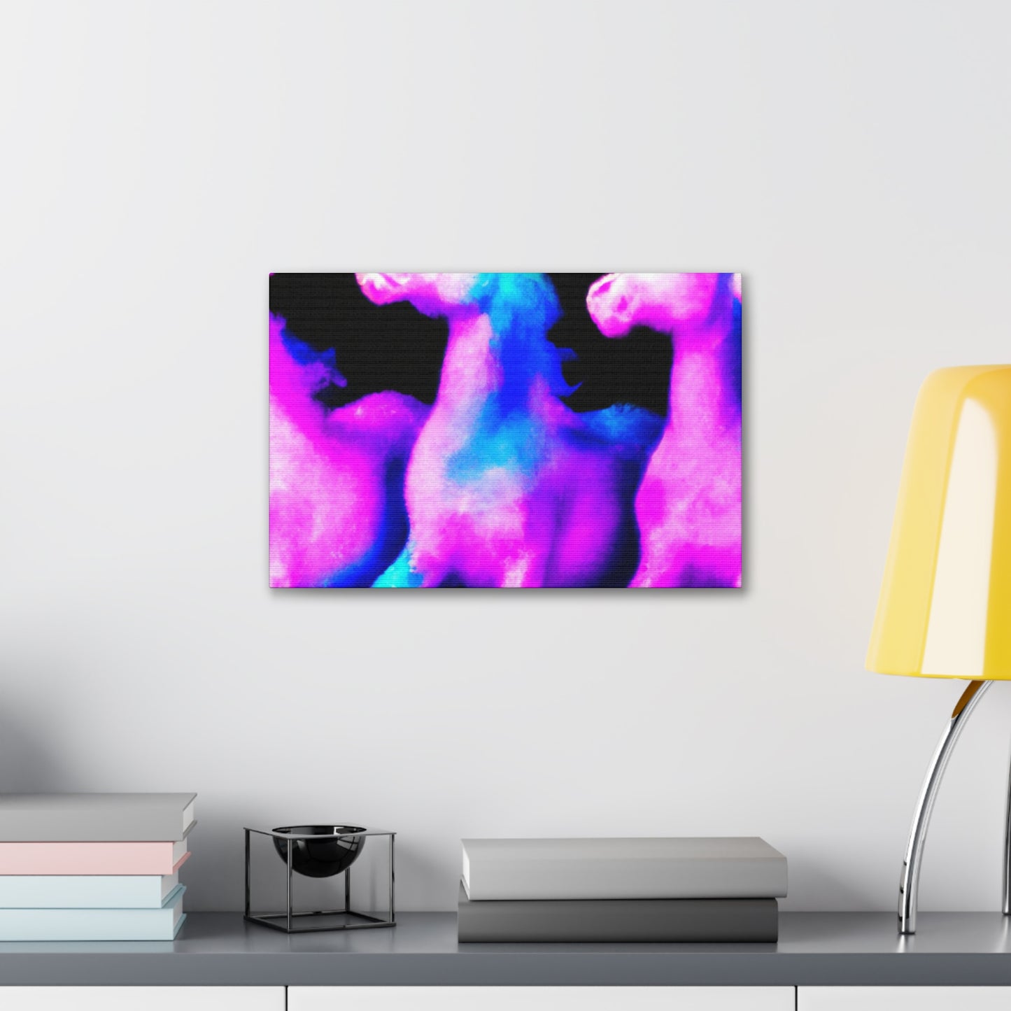 Neon Unicorn Party. NEON Unicorns Art Canvas