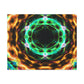 Galactic Neon Hyperspace Splatter. Trippy Infinity Patterns Art Canvas