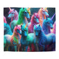 Giovanni da Guido - NEON Unicorns Microfiber Duvet Cover