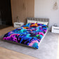 Giovanni da Verona - NEON Unicorns Microfiber Duvet Cover