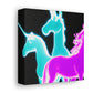 "Neonicorn Symphony" NEON Unicorns Art Canvas