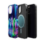 Neon Unicorn Pods. Neon Unicorns Premium Art Magsafe Magnet Tough IPhone 13 14 15 Pro Plus Max and Mini in Matte and Glossy Phone cases