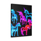 Neon Unicorn Fantasia NEON Unicorns Art Canvas