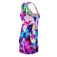 "Spectral Flutterflies" Neon Butterflies  Racerback Dress