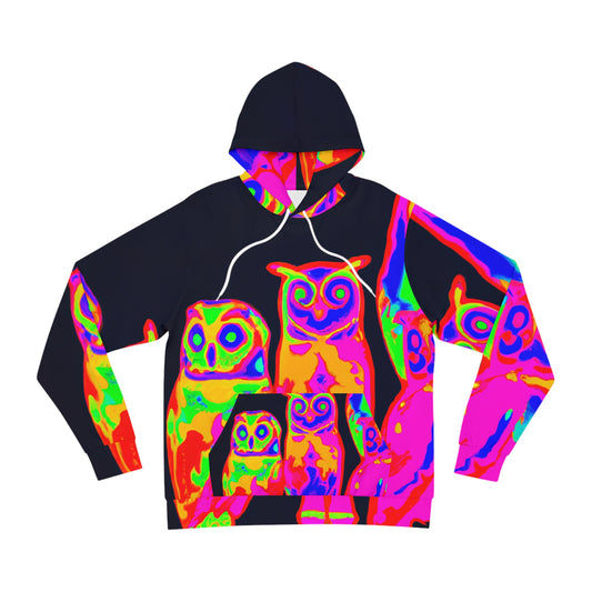 Neon Nighthoots. - NEON Owls AOP Hoodie