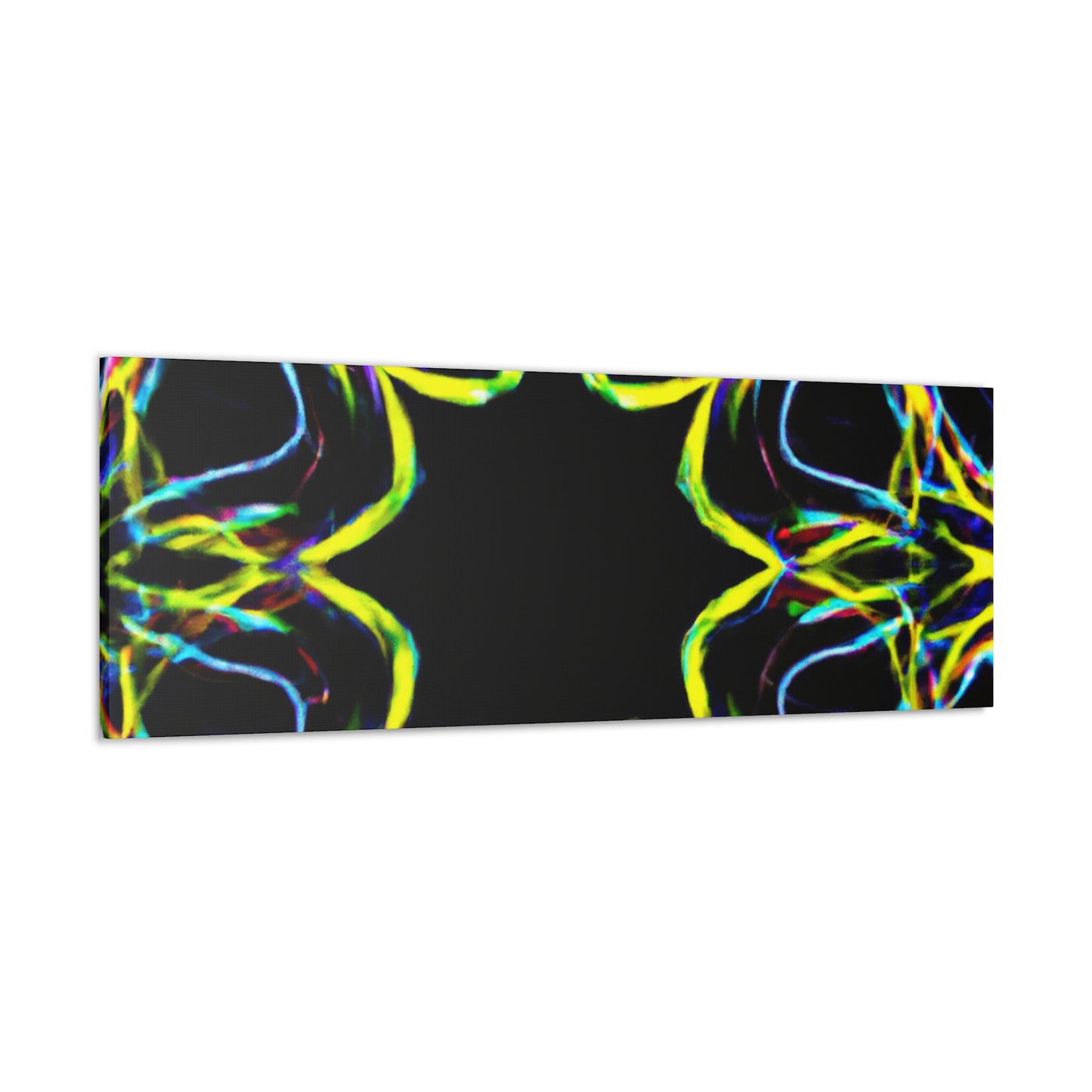 Vivid Neon Dreams of Infinity. Trippy Infinity Patterns Art Canvas