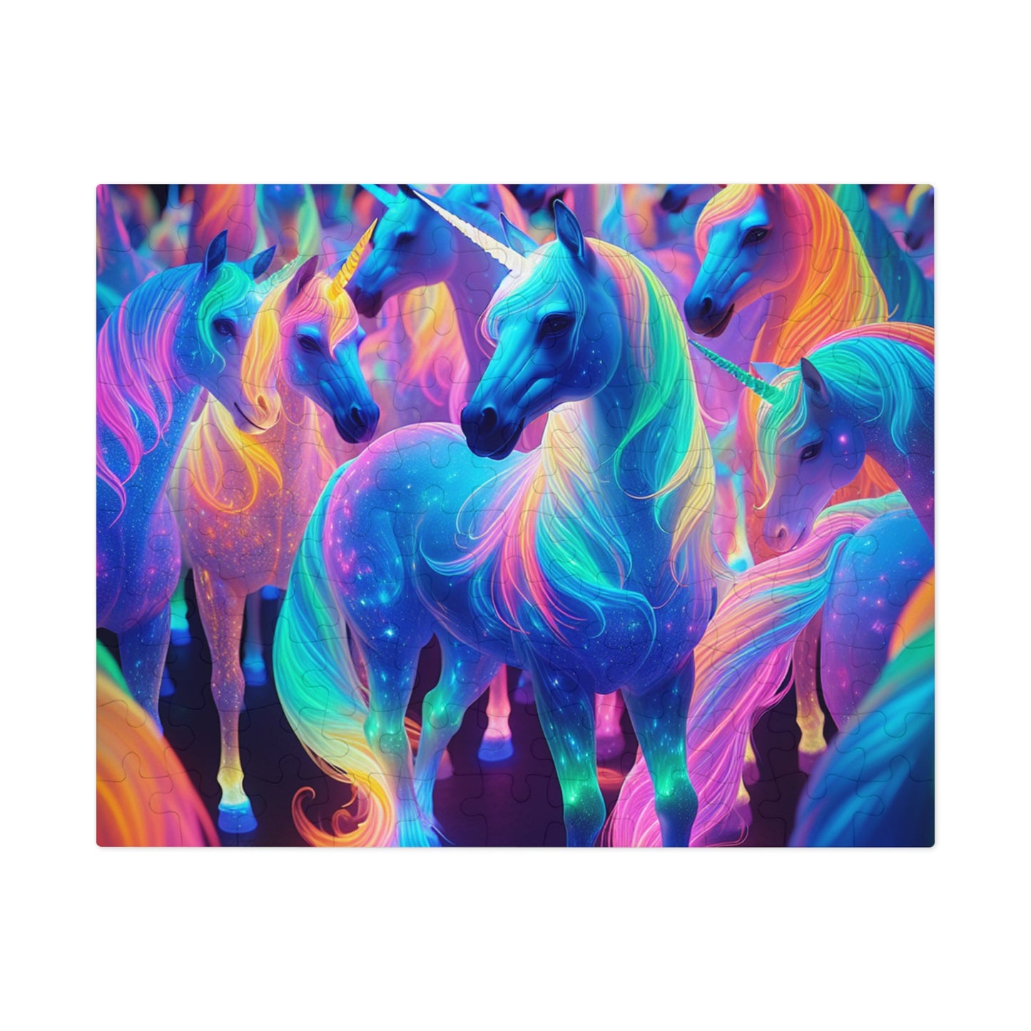 Neon UniClanz - Neon Unicorns Puzzle 30, 110, 252, and 1000 Pieces