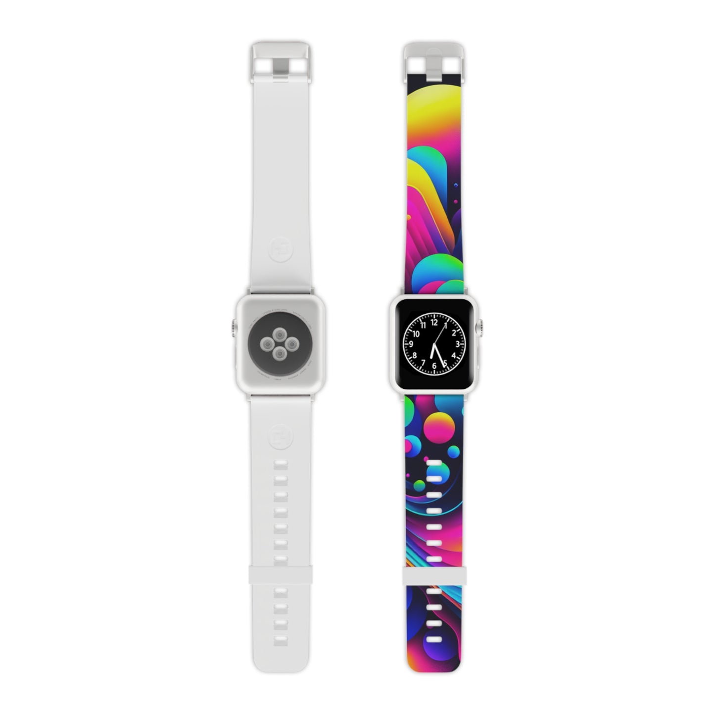 , and complex geometric shapes

"Digital Neon Dynamo" - Trippy Infinity Patterns Iwatch Band