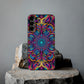 "Fantasia of Fluorescence" Infinity Patterns Art Polycarbonate Phone Case Samsung Galaxy s21 s22 Google Pixel 6 Iphone 11 12 13 14 Pro Max Mini Plus