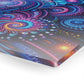 Hypno-Neon Vortex. Trippy infity Pattern 1/4" Glossy Acrylic Art