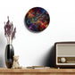 Vibrant Infini-Tripples. Infinity Patterns Art Acrylic Clock