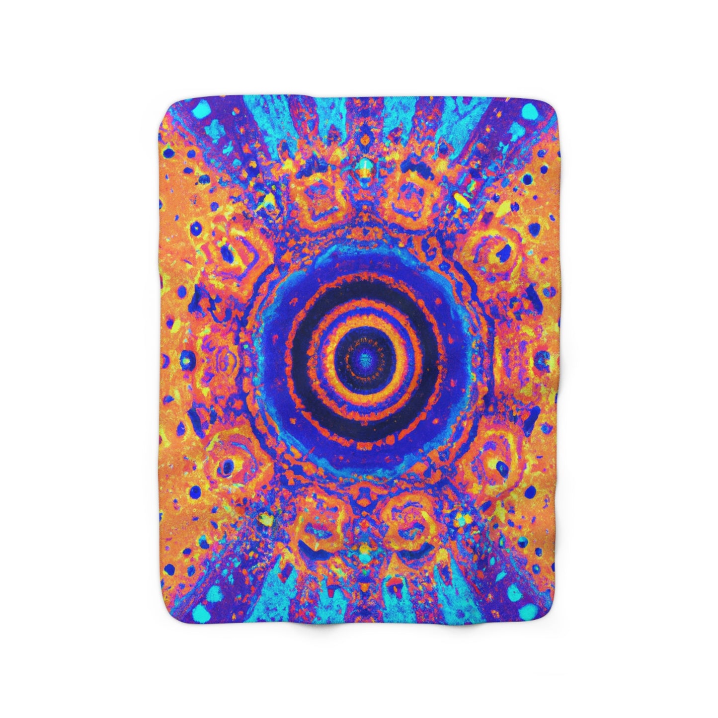 Leonardo da Vincianto. - Trippy Infinity Patterns Sherpa Blanket