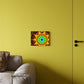 Electric Cosmos Oasis Trippy Infinity Patterns Acrylic Art Panel