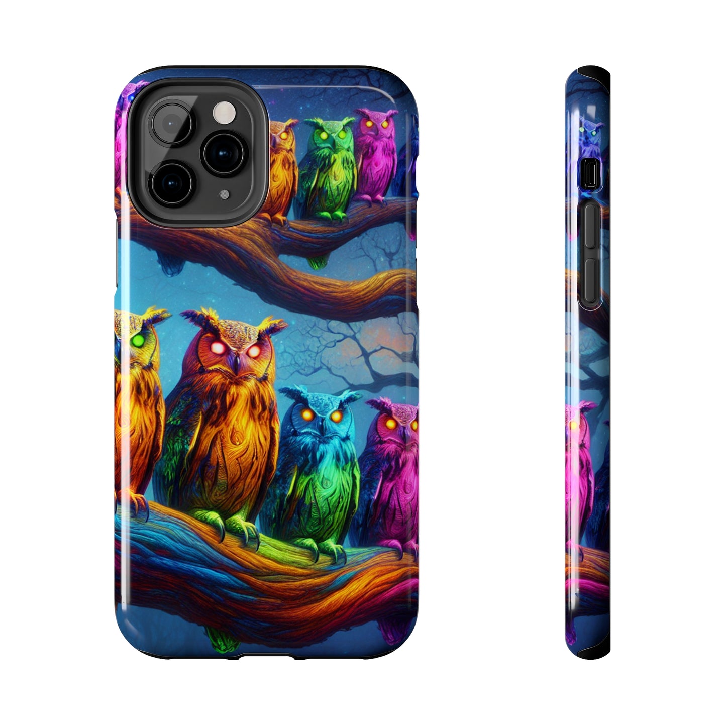 Neon Nocturnal Jazz NEON Owls Tough Phone Case
