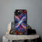 "Neon Infinity Bliss" Infinity Patterns Art Polycarbonate Phone Case