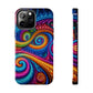 Neon Infinity Illusionz. Trippy Infinity Patterns Tough Phone Case