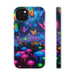Neon Fruition Neon Butterflies and Mushrooms Premium Art Magsafe Magnet Tough IPhone 13 14 15 Pro Plus Max and Mini in Matte and Glossy Phone cases