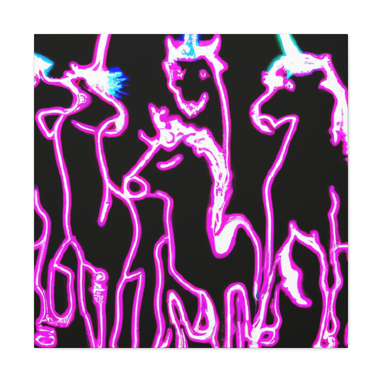 NeoNirvana. NEON Unicorns Art Canvas