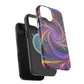 Vivid Psychedelic Cosmic Euphoria. Neon Trippy Infinity Patterns Premium Art Magsafe Magnet Tough IPhone 13 14 15 Pro Plus Max and Mini in Matte and Glossy Phone cases