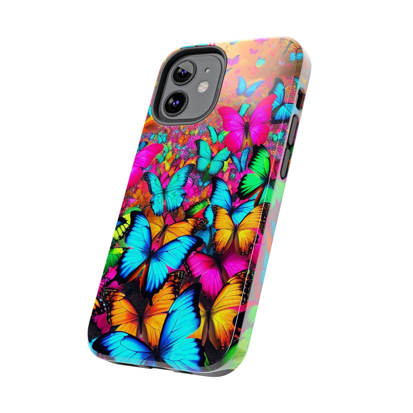 "Neonardie's Dreamscape" NEON Butterflies Tough Phone Case