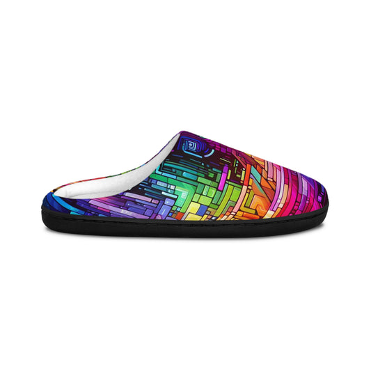 Giovanni da Verona - Trippy Infity Patterns Men's Indoor Slippers