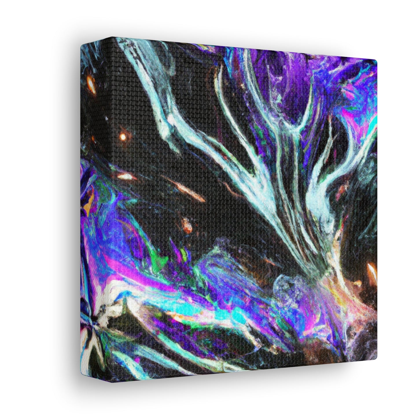Interdimensional Fantasia. Trippy Infinity Patterns Art Canvas