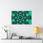 Cosmic Synesthesia Explosion. Trippy Infinity Patterns Art Canvas