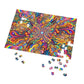 Neon Infinitude - Neon Trippy Infinity Patterns Puzzle 30, 110, 252, and 1000 Pieces