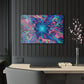 Infinite Tilted Prismatic Neon Transcendence. Trippy infity Pattern 1/4" Glossy Acrylic Art