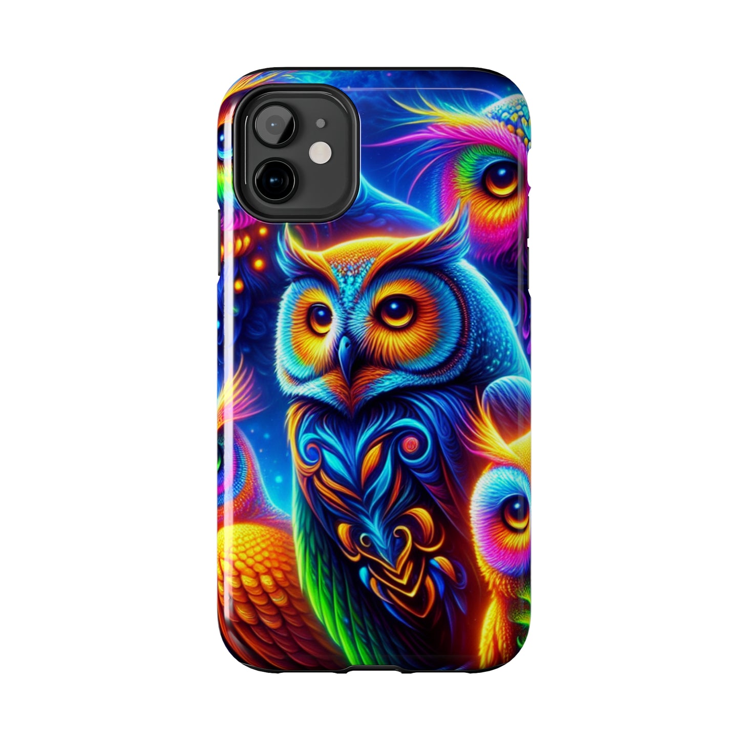 Neon Night Owls. NEON Owls Tough Phone Case