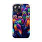 Neon Nocturne. NEON Owls Tough Phone Case
