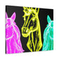 "Neon Unicorn Glow" NEON Unicorns Art Canvas
