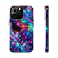 "Butterfly Prism Eruption" NEON Butterflies Tough Phone Case