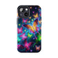 Neon Butterflies In Flight. NEON Butterflies Tough Phone Case