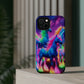 Neon Unicorn Congregation Neon Unicorns Premium Art Magsafe Magnet Tough IPhone 13 14 15 Pro Plus Max and Mini in Matte and Glossy Phone cases
