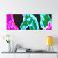 'Unicorns of the Electric Rainbow' NEON Unicorns Art Canvas