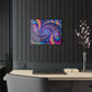 "Psychedelic Spacetime Dance" Trippy infity Pattern 1/4" Glossy Acrylic Art