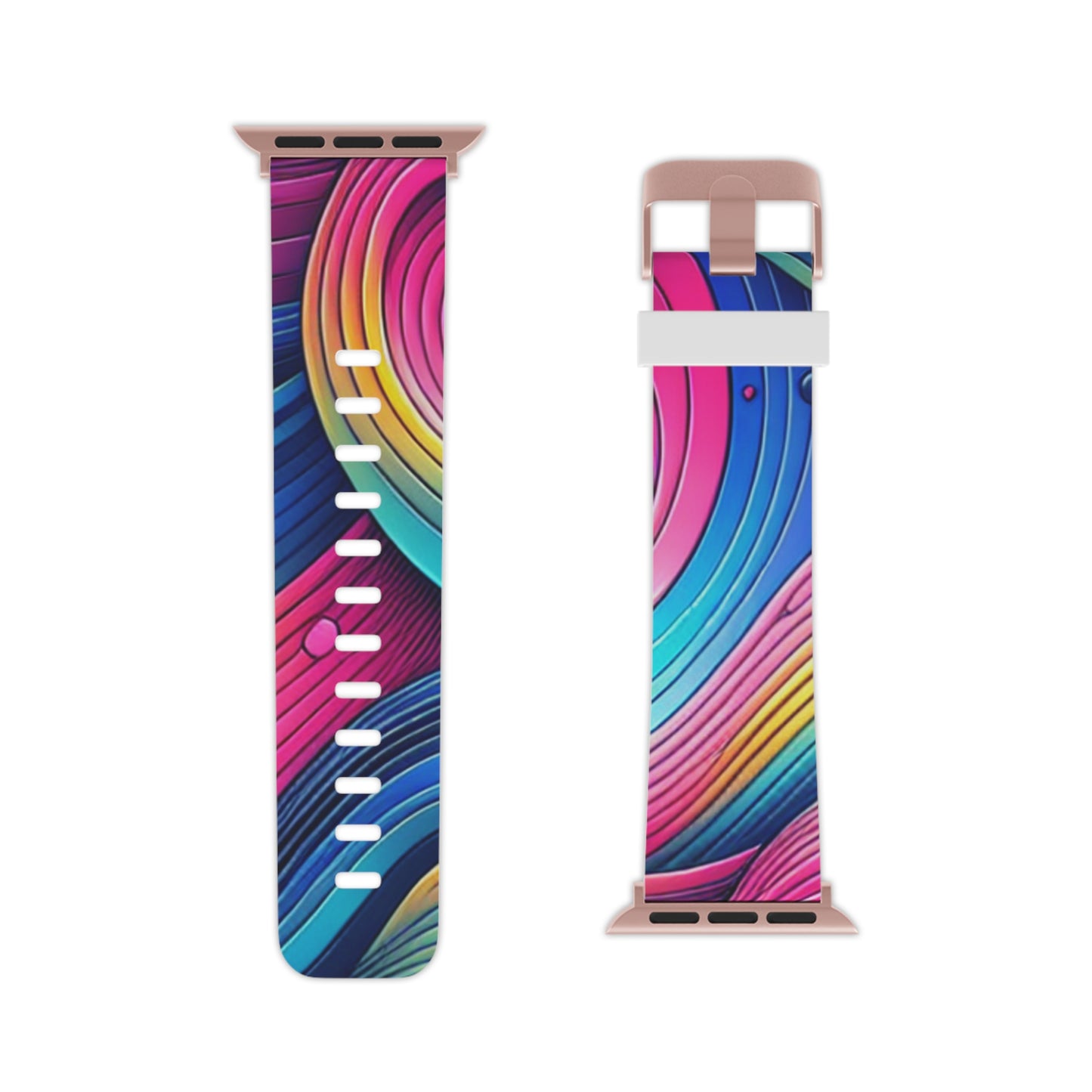 , and geometric shapes

"Neon Geoscape" - Trippy Infinity Patterns Iwatch Band