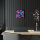 "Neon Fantasia" Butterflies & Mushrooms 1/4" Glossy Acrylic Art