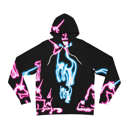 "Night Parade of Neon Unicorns" - Unicorns AOP Hoodie