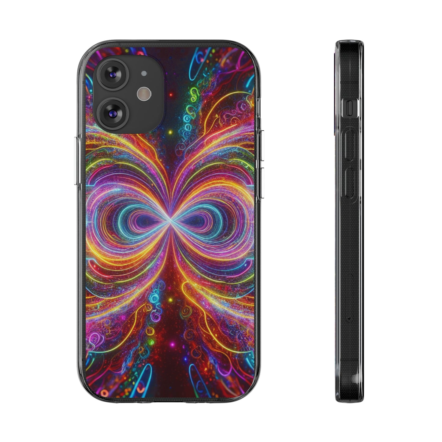 Neon Infinity Vortex Infinity Patterns Art Polycarbonate Phone Case